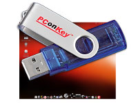 PConKey 2 GB USB-Speicherstick "twiSTICK" USB2.0 (CHIP-Edition 10)
