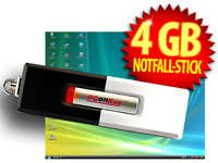 PConKey 4 GB USB-Speicherstick "Black & White" USB 2.0 (PCmagazin-Edition)