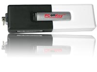 PConKey 8 GB USB-Speicherstick "Black & White" USB 2.0 (USB Stick)