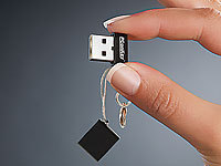 PConKey mini USB-2.0-Speicherstick "Square II", 16 GB, schwarz