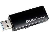 PConKey Eleganter USB-3.0-Speicherstick UPD-416, 16 GB, schwarz; USB-Speichersticks 