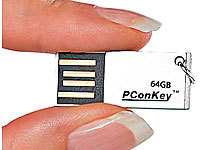 PConKey Super-Slim USB-Speicherstick "wEe Pico" mit 64 GB, wasserdicht