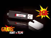 PConKey 2 GB USB-Speicherstick "Black & White" USB 2.0 (Photokina08)