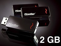 PConKey 2GB USB-Speicherstick "BlackMirror" USB2.0 (USB Stick)