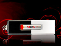 PConKey 4 GB USB-Speicherstick "Black & White" USB 2.0 (PCmagazin-Edition)