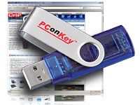 PConKey 2 GB USB-Speicherstick "twiSTICK" USB2.0 (CHIP-Edition 01/09)