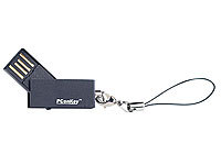 PConKey Ultra-Mini USB-Speicherstick "twistick-nano" Alu, 8GB, USB2.0