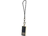 PConKey Slim USB-Speicherstick vergoldet, 32 GB, wasserdicht; Flash-Laufwerke 