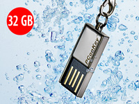 PConKey Slim USB-Speicherstick "wEe Black-Metal" 32 GB, wasserdicht