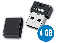 PConKey Winziger, wasserfester USB-Speicherstick "Square", 4 GB