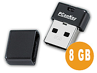 PConKey Winziger, wasserfester USB-Speicherstick "Square", 8GB