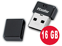 PConKey Winziger, wasserfester USB-Speicherstick "Square", 16 GB