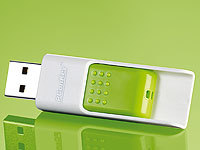 PConKey USB-Speicherstick UPD-104, grün/weiß, 4 GB; USB-3.0-Speichersticks 