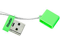 PConKey USB-2.0-Mini-Speicherstick "Square II CL", 16 GB, neongrün; USB Speicher Sticks 