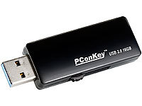 PConKey Eleganter USB-3.0-Speicherstick UPD-416, 16 GB, schwarz